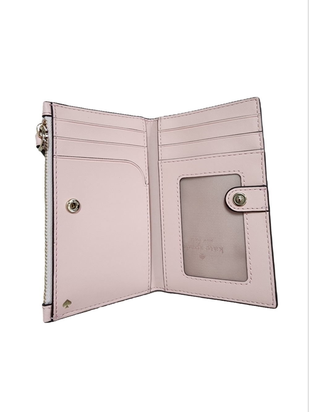 Kate Spade Blush Pink Wallet with Gold Accents - Picture 3 of 7